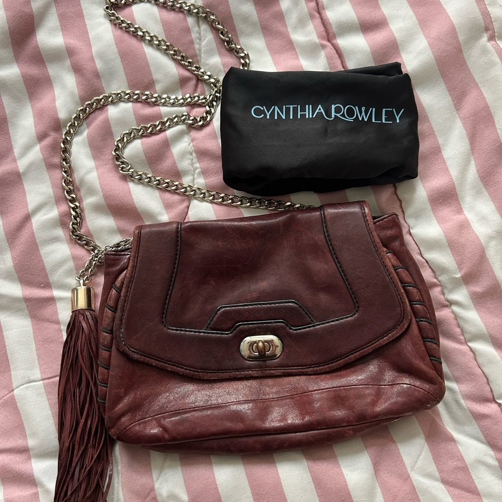 Cynthia Rowley Brown Leather Shoulder Bag